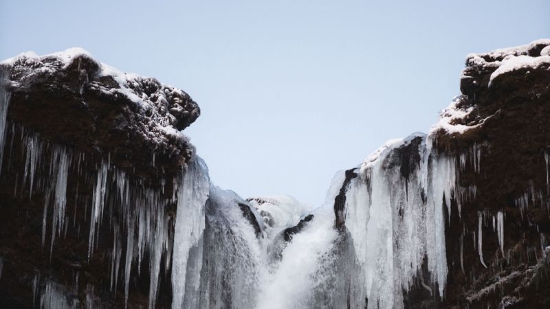 ice, snow, icicles, 4k