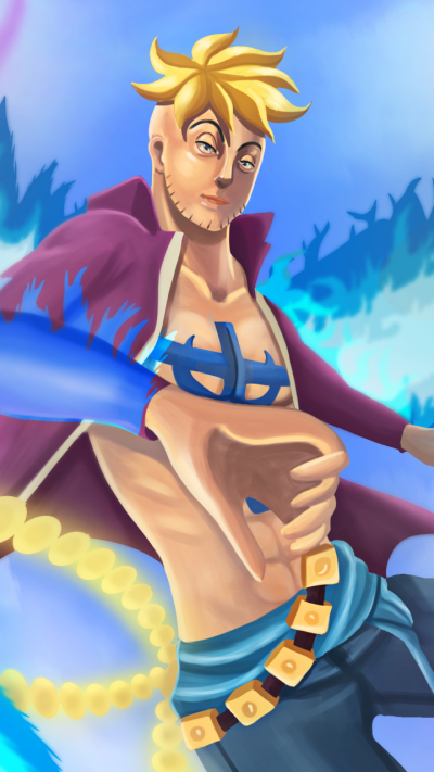 Anime One Piece, Marco (One Piece), 720x1280