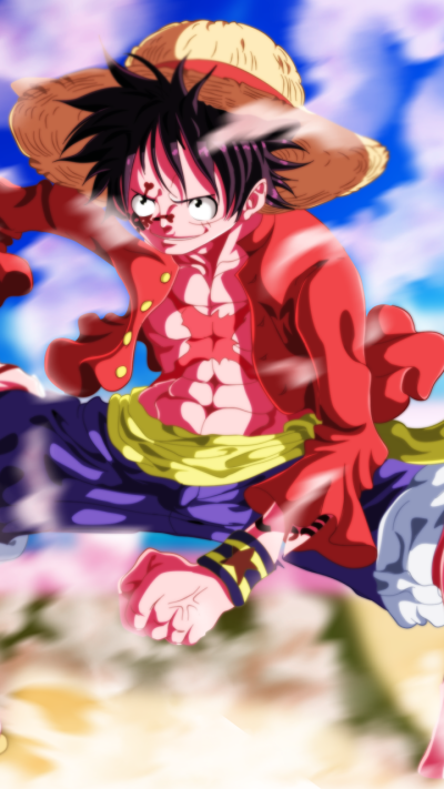 Anime One Piece, Monkey D. Luffy, 720x1280