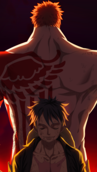 Anime One Piece, Monkey D. Luffy, Charlotte Katakuri, 720x1280