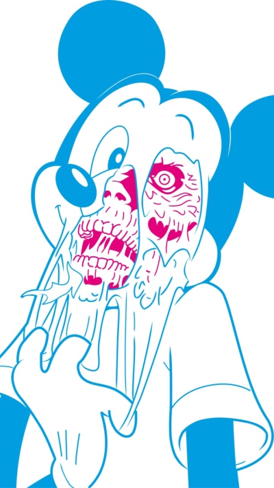 Movie Disney, Zombie, Skull, Mickey Mouse, 720x1280