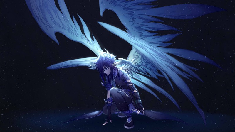 angel, anime, artist, artwork, digital art, hd, wings