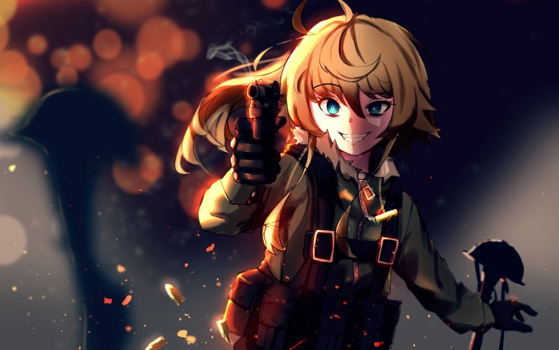 youjo senki, anime, hd, artwork, artist, digital art, 4k