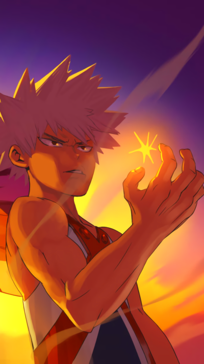 Anime My Hero Academia, Katsuki Bakugou, 720x1280