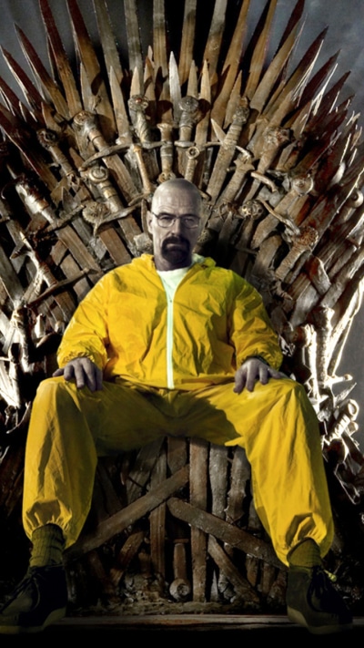 TV Show Breaking Bad, Bryan Cranston, Walter White, Throne, 720x1280