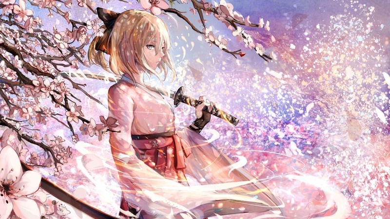 fate grand order, anime girl, anime, hd, artwork, artist, digital art, 4k, sword