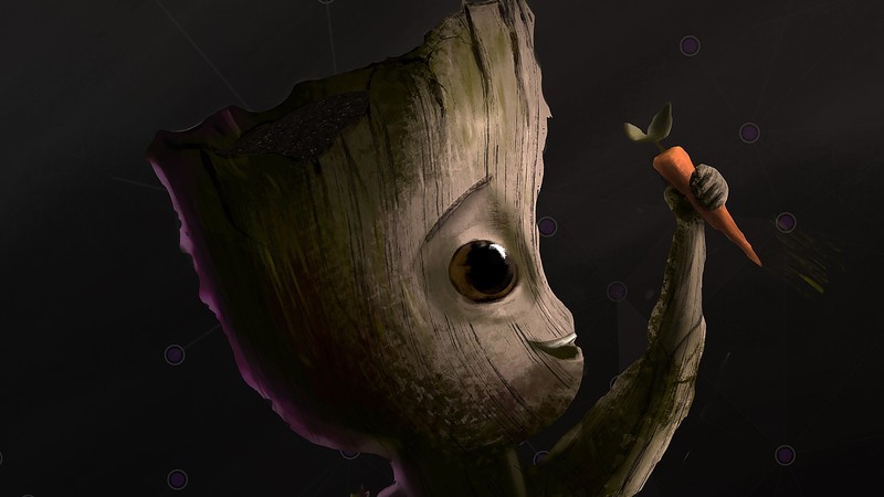 baby groot, artwork, hd, superheroes