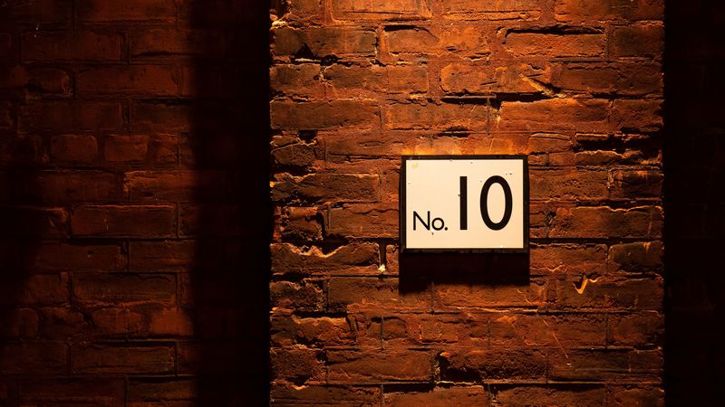 sign, number, wall, 4k