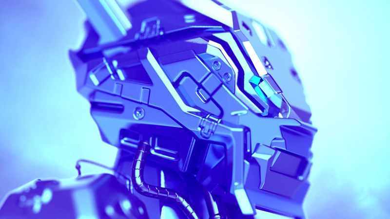 robot, metal, iron, art, 4k