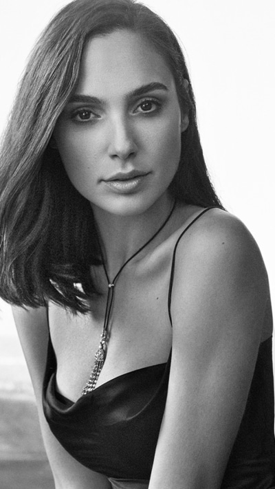 Celebrity Gal Gadot, Black and White, Israeli, Actress, 720x1280