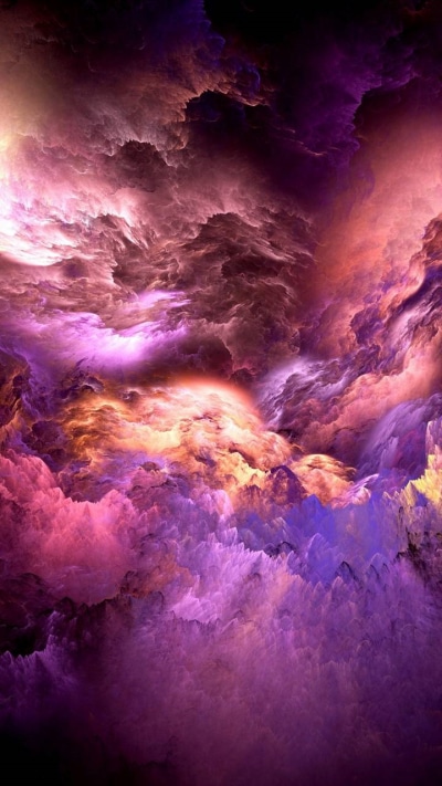 Artistic Cloud, Colorful, Sky, Purple, 720x1280 Phone HD Wallpaper