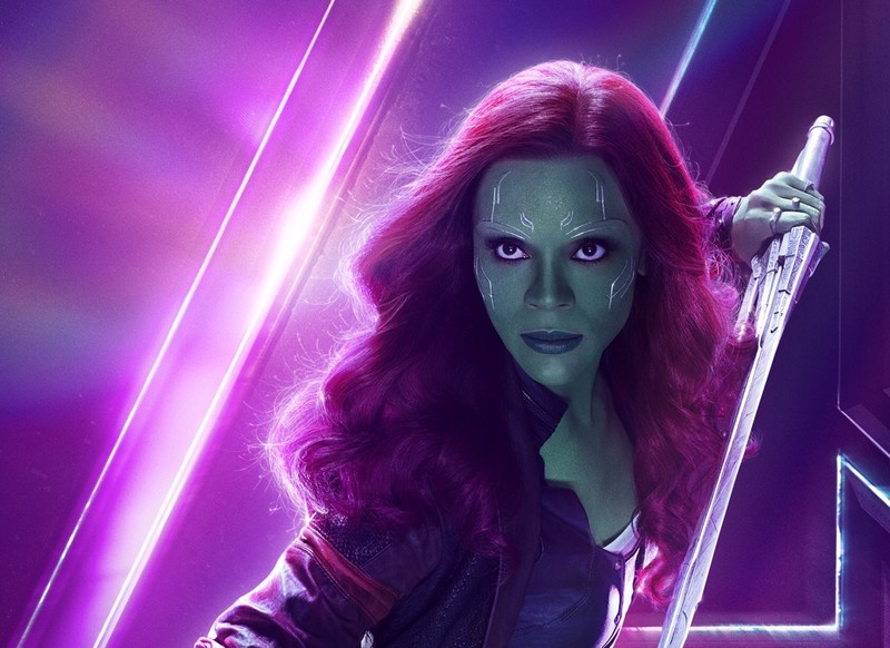 gamora, avengers infinity war, 2018 movies, movies, hd, poster