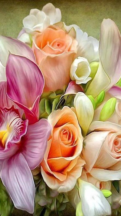 Artistic Flower, Pastel, Colorful, Earth, 720x1280