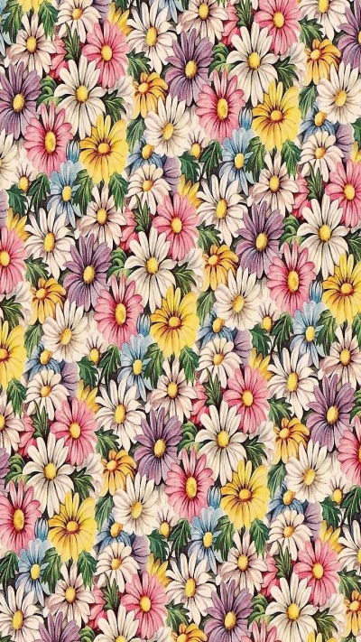 Artistic Flower, Daisy, Colors, Colorful, 720x1280