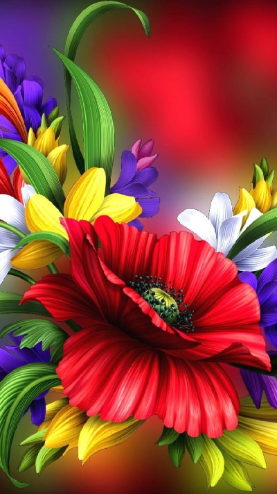Earth Flower, Colorful, Earth, 720x1280