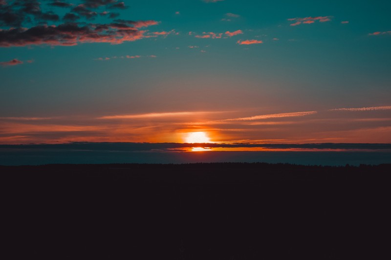nature, sunset, hd, 4k, lake