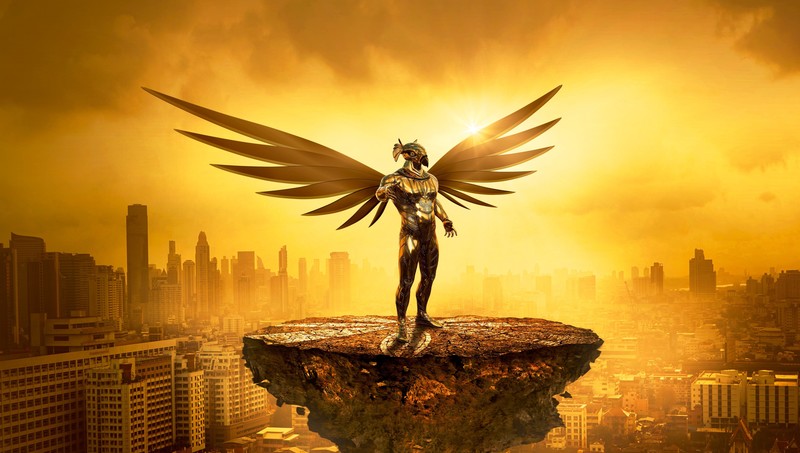 angel, wings, artist, artwork, digital art, hd, 4k, 5k