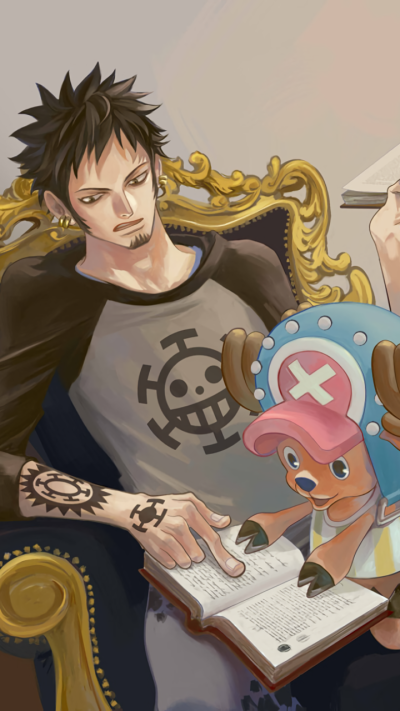 Anime One Piece, Trafalgar Law, Tony Tony Chopper, 720x1280
