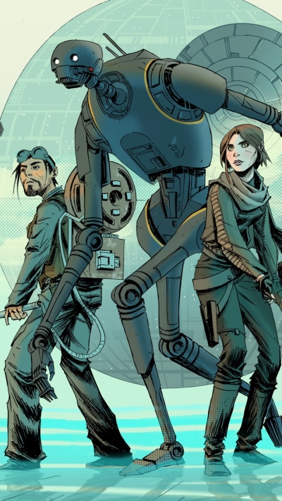 Movie Rogue One: A Star Wars Story, K-2SO, Jyn Erso, Star Wars, Bodhi Rook, 720x1280