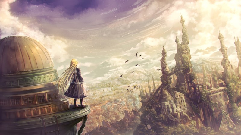 anime girl, anime, artist, artwork, digital art, hd, fantasy