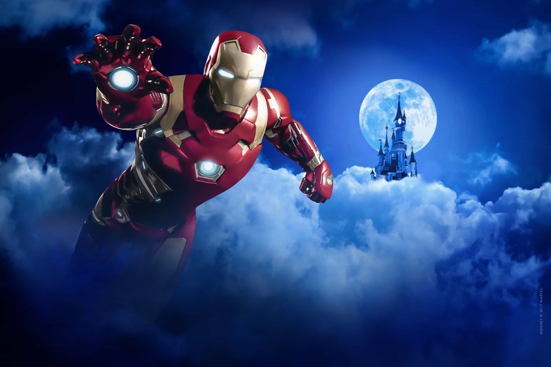 iron man, disneyland, paris, summer, superheroes, hd, 4k