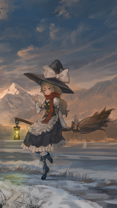 Anime Touhou, Marisa Kirisame, 720x1280