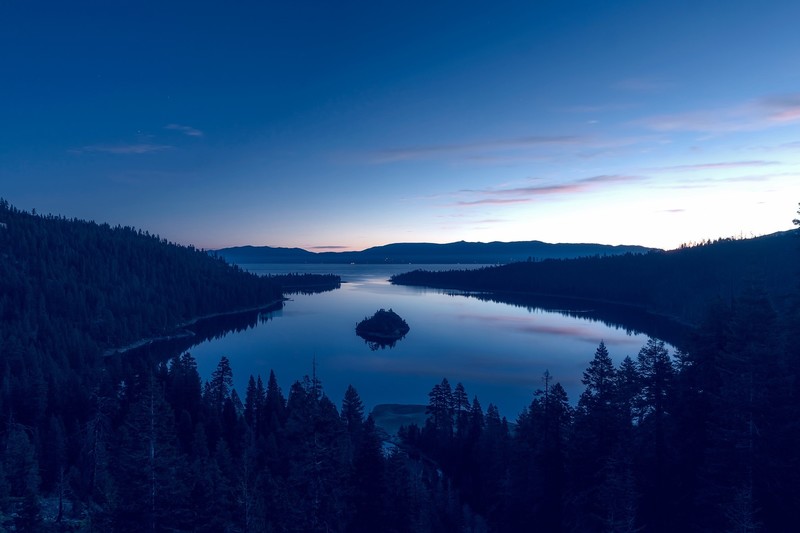 lake, nature, hd, sky, mountains, trees