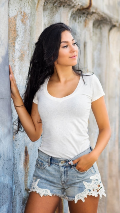 Women Model, Outdoor, Brunette, 720x1280