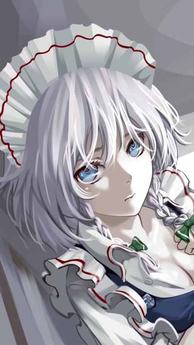 Anime Touhou, Sakuya Izayoi, 720x1280