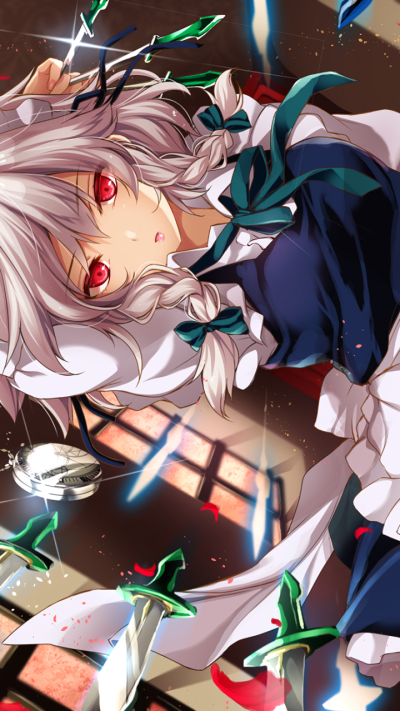 Anime Touhou, Sakuya Izayoi, 720x1280