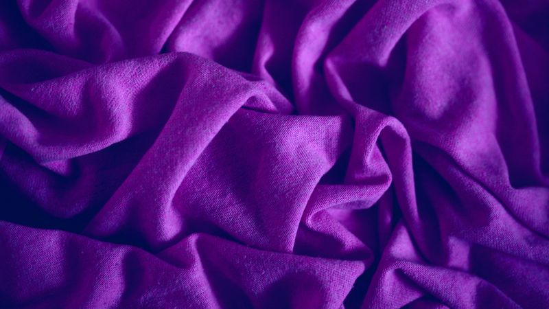 fabric, folds, texture, purple, 4k