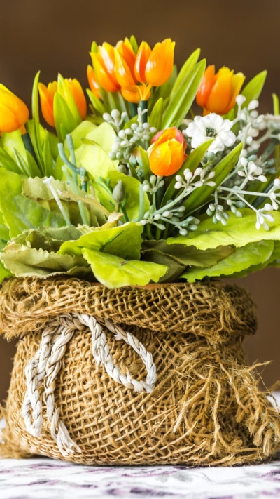 Man Made Flower, Bouquet, Yellow Flower, 720x1280