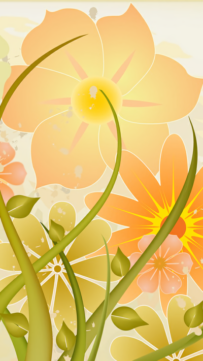 Artistic Flower, Orange (Color), 720x1280