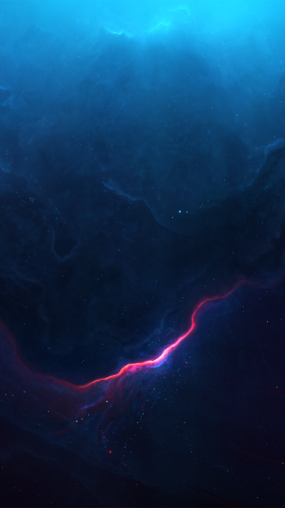 Sci Fi Nebula, Blue, Stars, Space, 720x1280