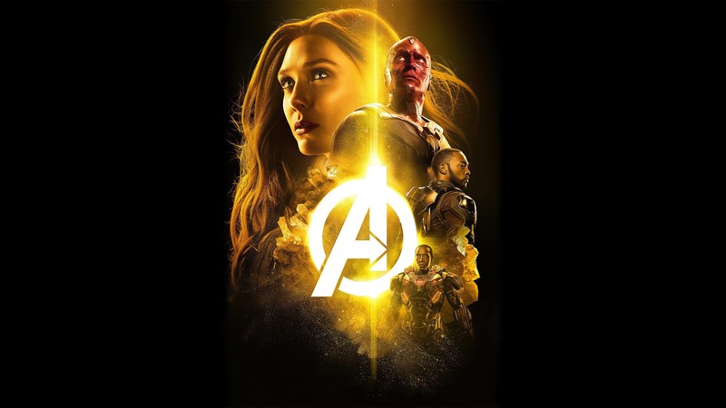 avengers infinity war, 2018 movies, movies, hd, 4k, poster, vision, wanda maximoff, war machine, falcon