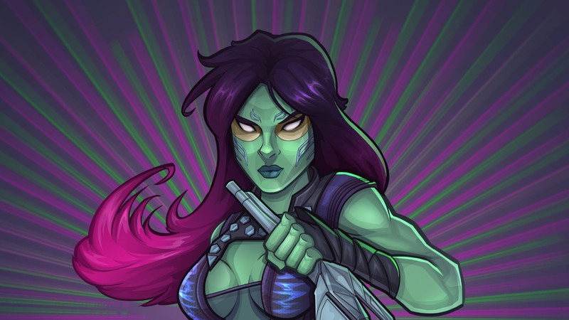 gamora, guardians of the galaxy vol 2, movies, guardians of the galaxy, hd, digital art, artist, artwork, 4k, deviantart