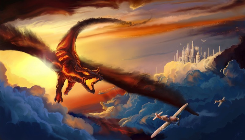 dragon, fantasy, artist, artwork, digital art, hd, artstation