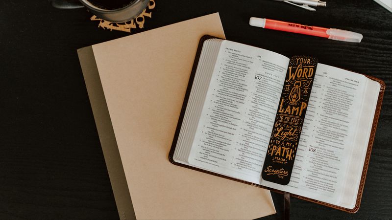 book, bookmark, lettering, inscriptions, words, 4k