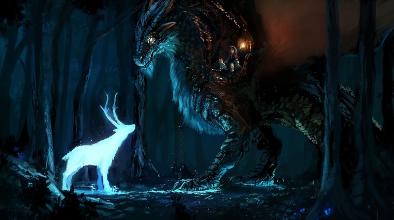 deer, artist, hd, artwork, digital art, deviantart