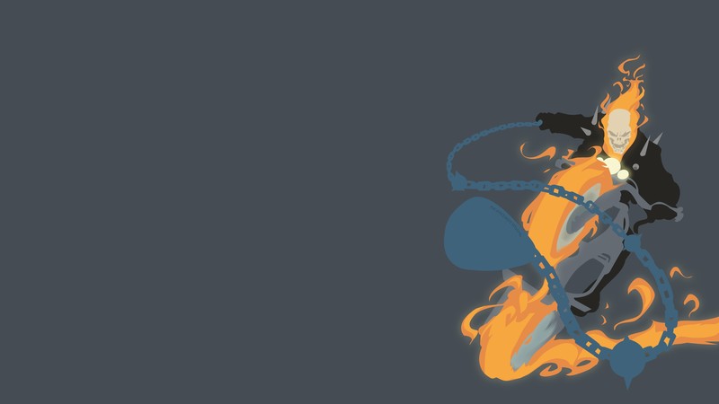 ghost rider, superheroes, minimalism, artist, artwork, digital art, hd, 4k, minimalist, deviantart