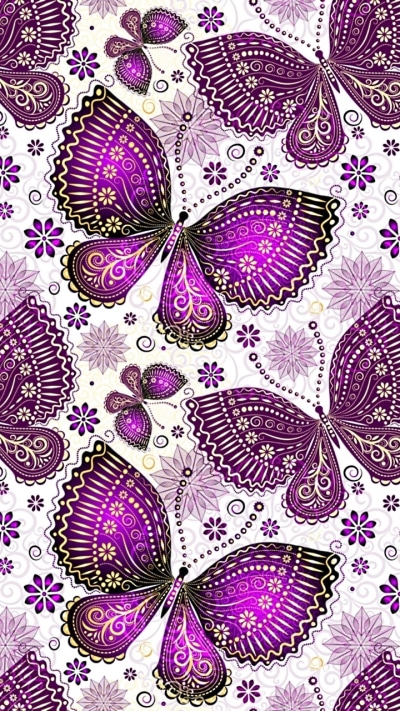 Artistic Butterfly, Design, Purple, 720x1280