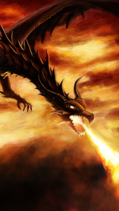 Fantasy Dragon, Fire, Fantasy, 720x1280