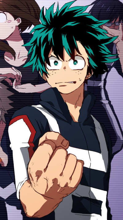 Anime My Hero Academia, Izuku Midoriya, Katsuki Bakugou, Shoto Todoroki, Eijiro Kirishima, Ochaco Uraraka, 720x1280