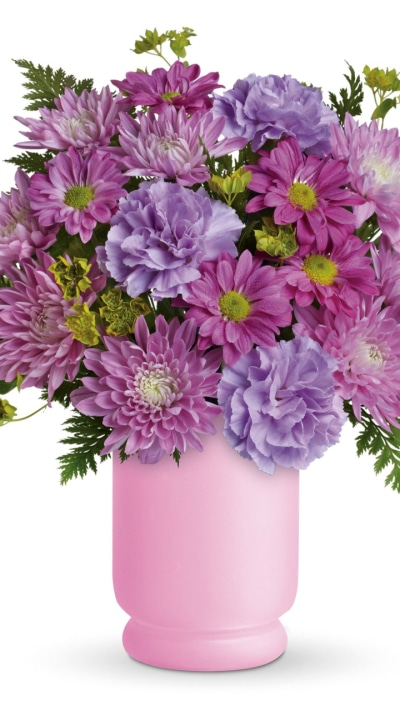 Man Made Flower, Vase, Purple Flower, 720x1280
