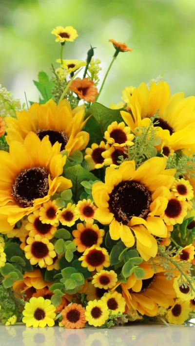 Man Made Flower, Bouquet, Sunflower, 720x1280