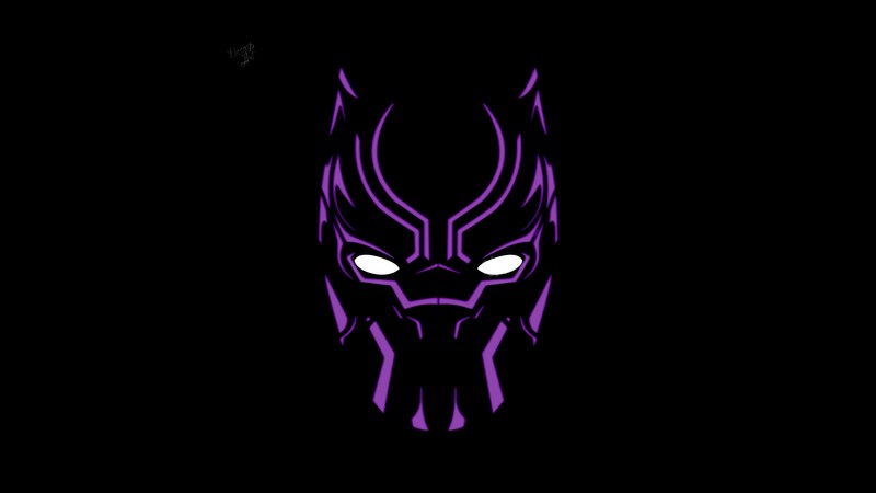 black panther, minimalism, 4k, artwork, artist, artstation, superheroes