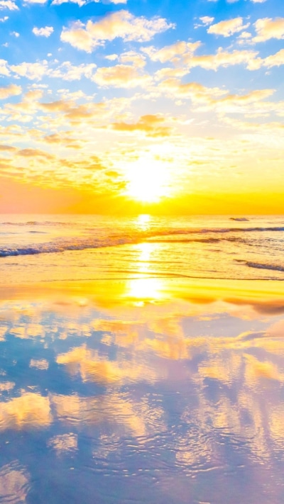 Earth Sunset, Horizon, Ocean, Cloud, Earth, Beach, 720x1280