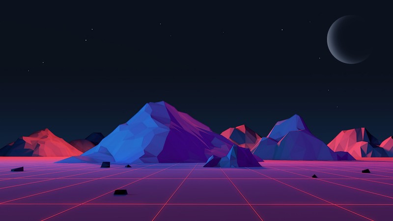 low poly, digital art, nature, artist, artwork, digital art, hd