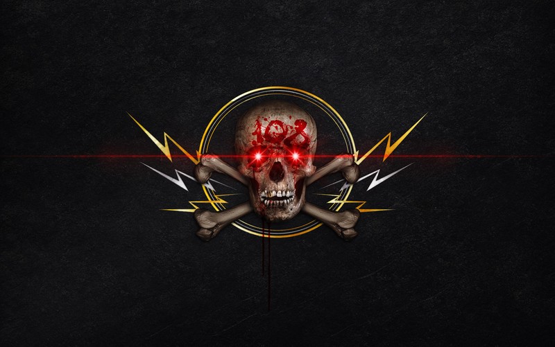 skull and bones, skull, hd, 4k