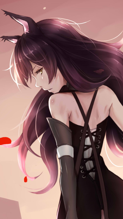 Anime RWBY, Animal Ears, Blake Belladonna, Long Hair, Katana, Purple Hair, 720x1280